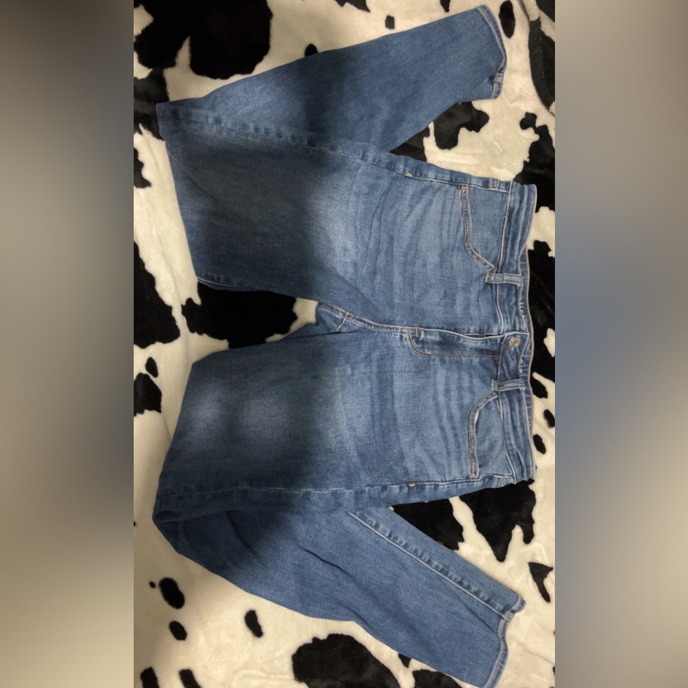 American Eagle Outfitters Blue Straight Leg Jeans Classic Denim